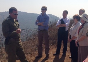 Jim Murphy delegates on Golan